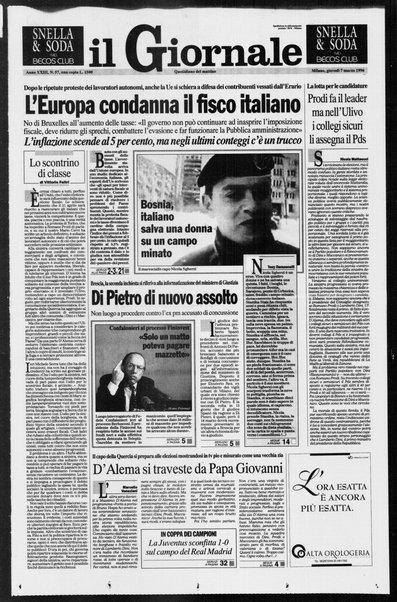 Il giornale : quotidiano del mattino